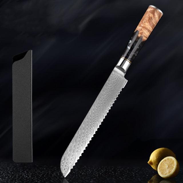 Hanikamu VG10 Damascus Chef Knife Set