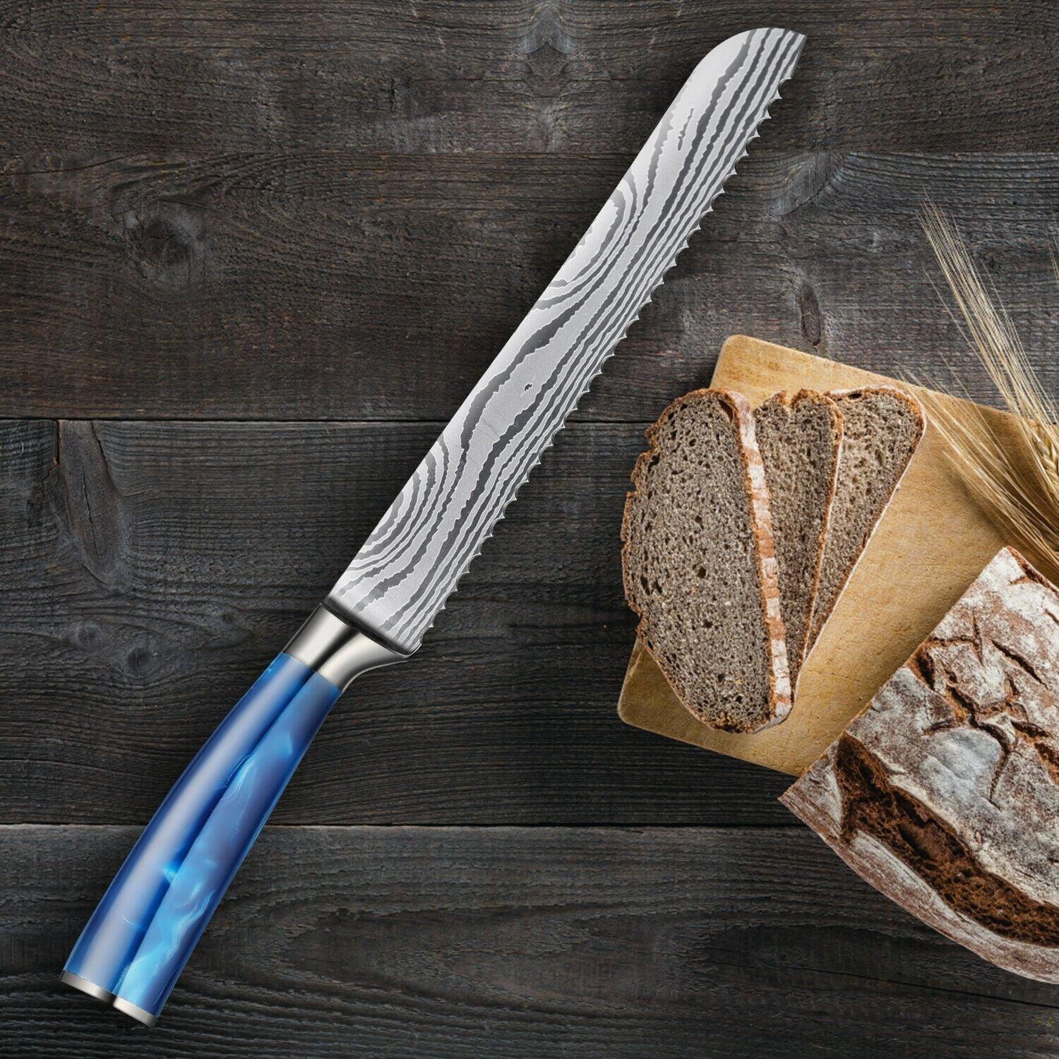 Tengoku - Japanese chef's knife Set with blue handle