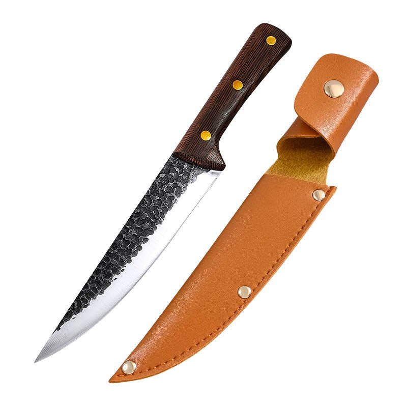 4 Piece Butcher Knife Set With Sheath
