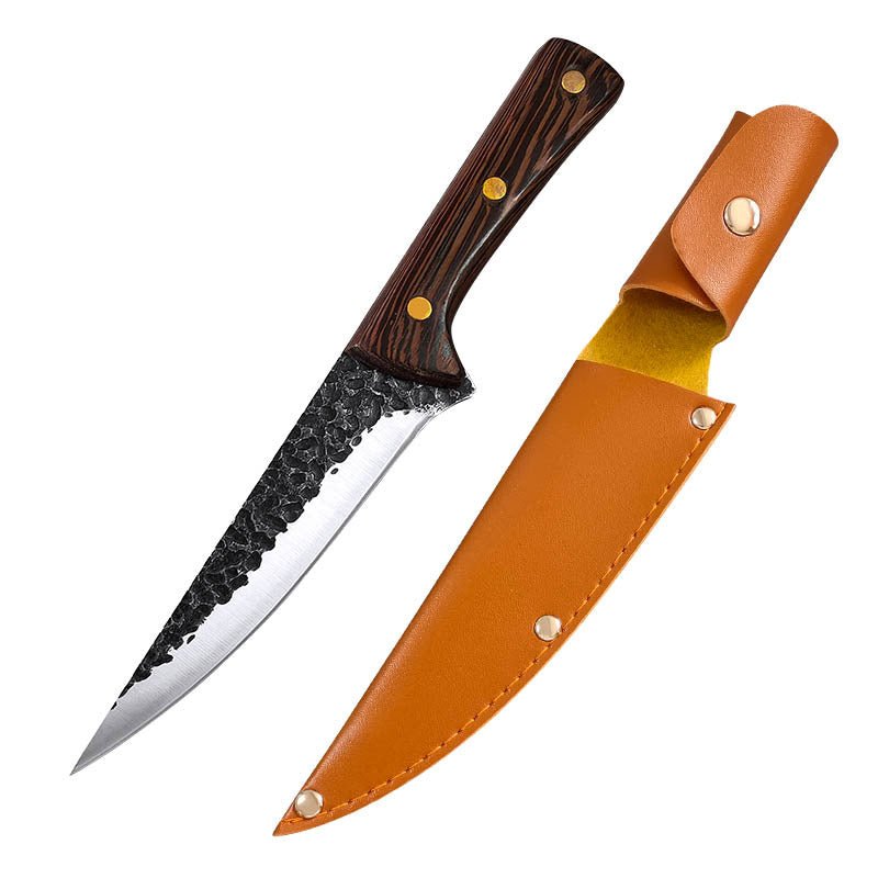 4 Piece Butcher Knife Set With Sheath