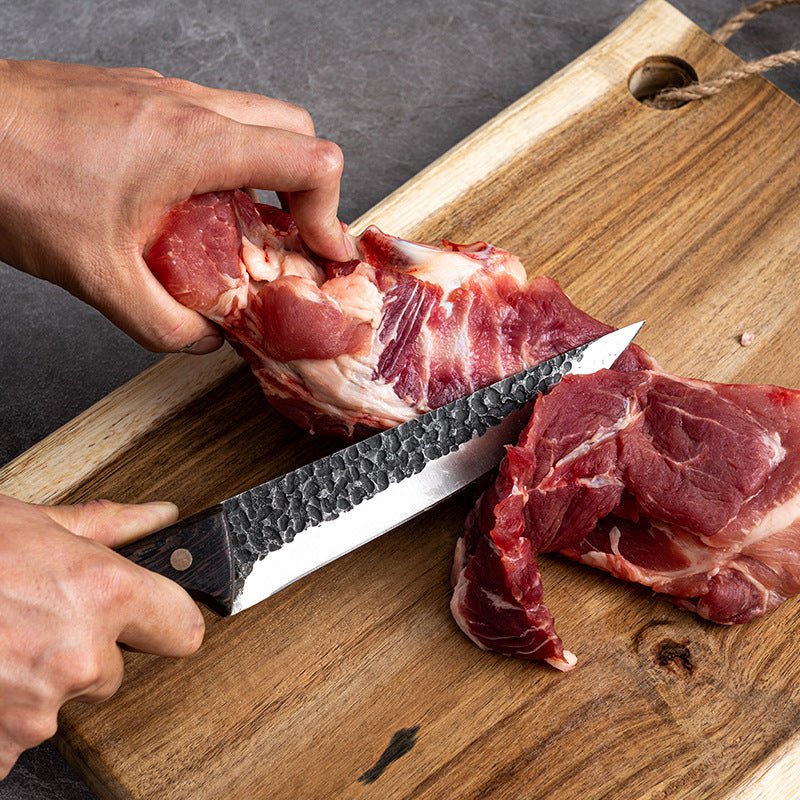 4 Piece Butcher Knife Set With Sheath