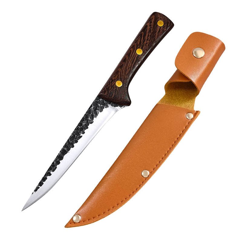 4 Piece Butcher Knife Set With Sheath
