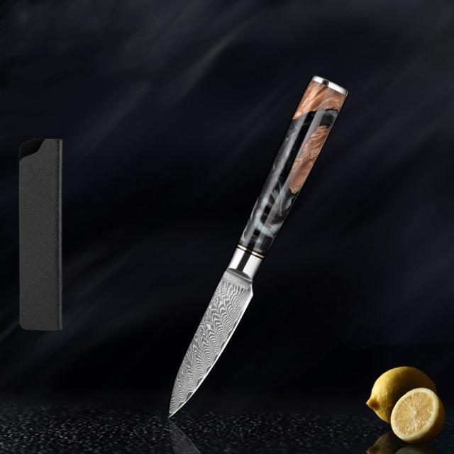 Hanikamu VG10 Damascus Chef Knife Set