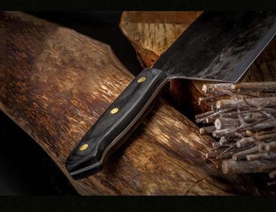 Full Tang Hand Forged Serbian Steel Chef's Knife.