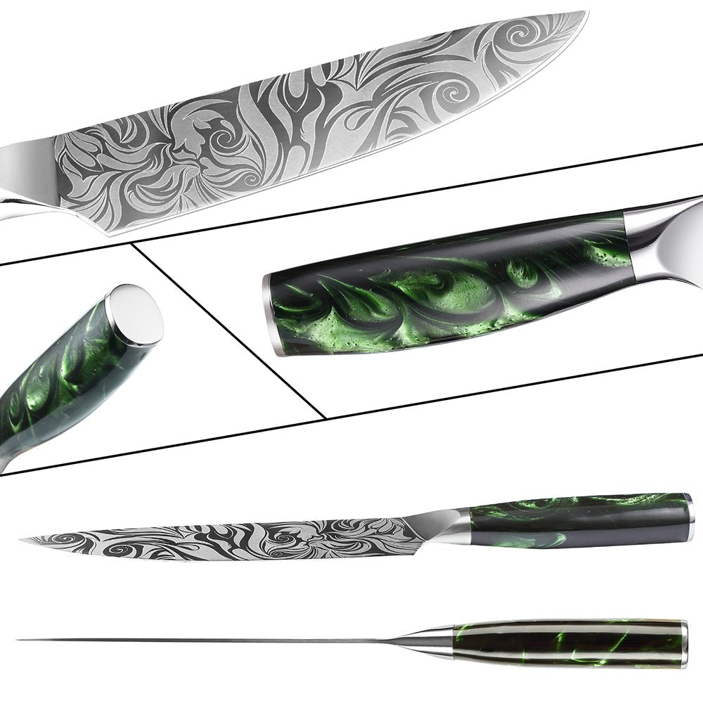 8 Piece Kitchen Knives Set - Letcase
