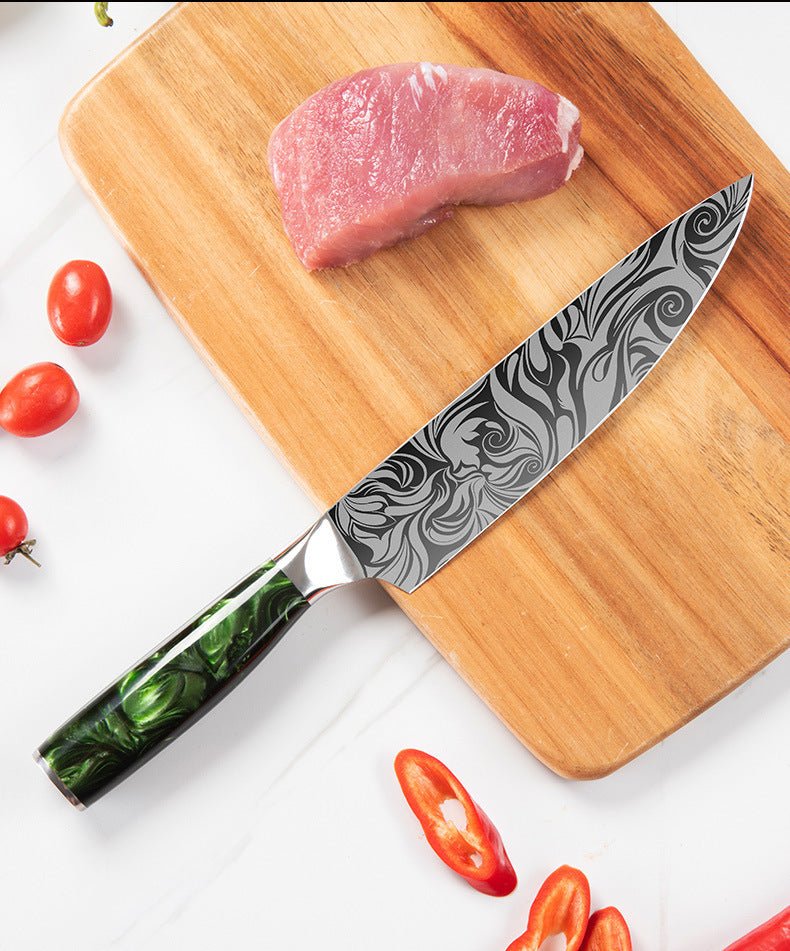 8 Piece Kitchen Knives Set - Letcase