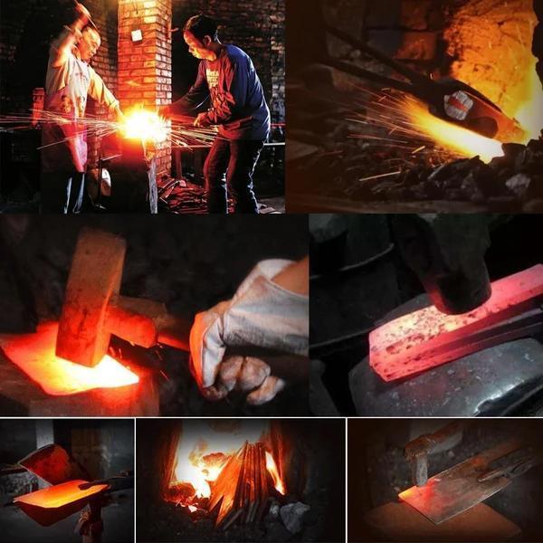 Full Tang Hand Forged Serbian Steel Chef's Knife.