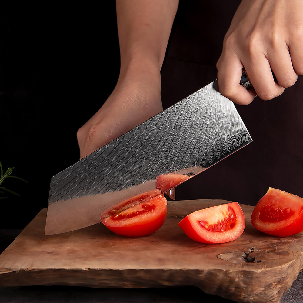 Hanikamu VG10 Damascus Chef Knife Set Honeycomb