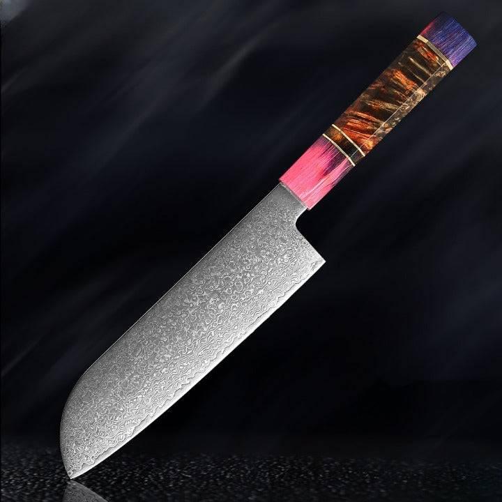 Utsukushi Japanese Damascus Steel VG10 Chef Kitchen Knife Set