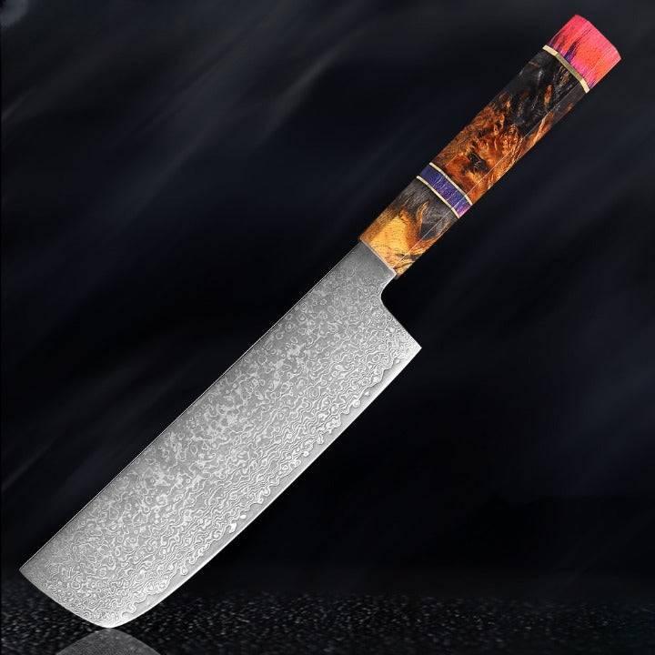 Utsukushi Japanese Damascus Steel VG10 Chef Kitchen Knife Set