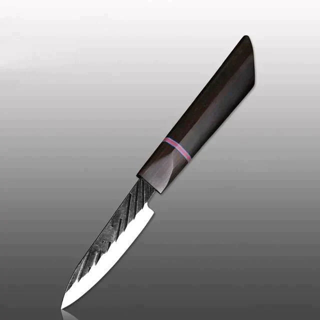 Handmade Japanese Kitchen Knife Set With Ebony Handle