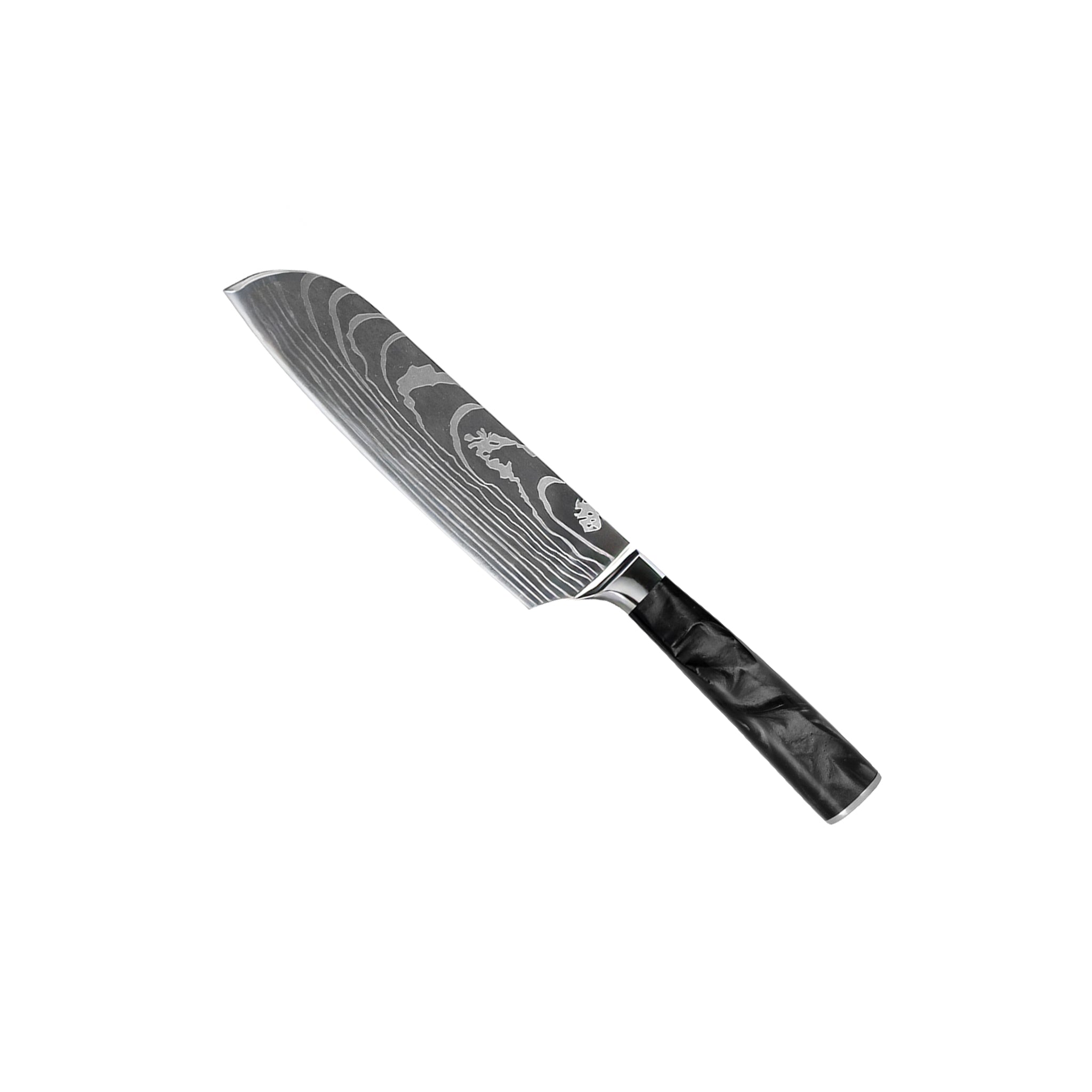 Damascus Print Onyx Epoxy - 9 Piece Knife Set