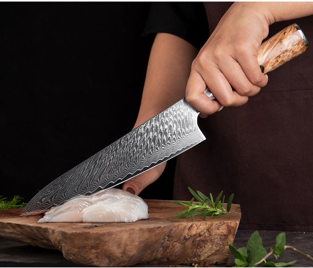 Hanikamu VG10 Damascus Chef Knife Set