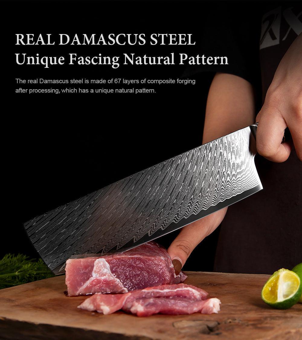 Hanikamu VG10 Damascus Chef Knife Set