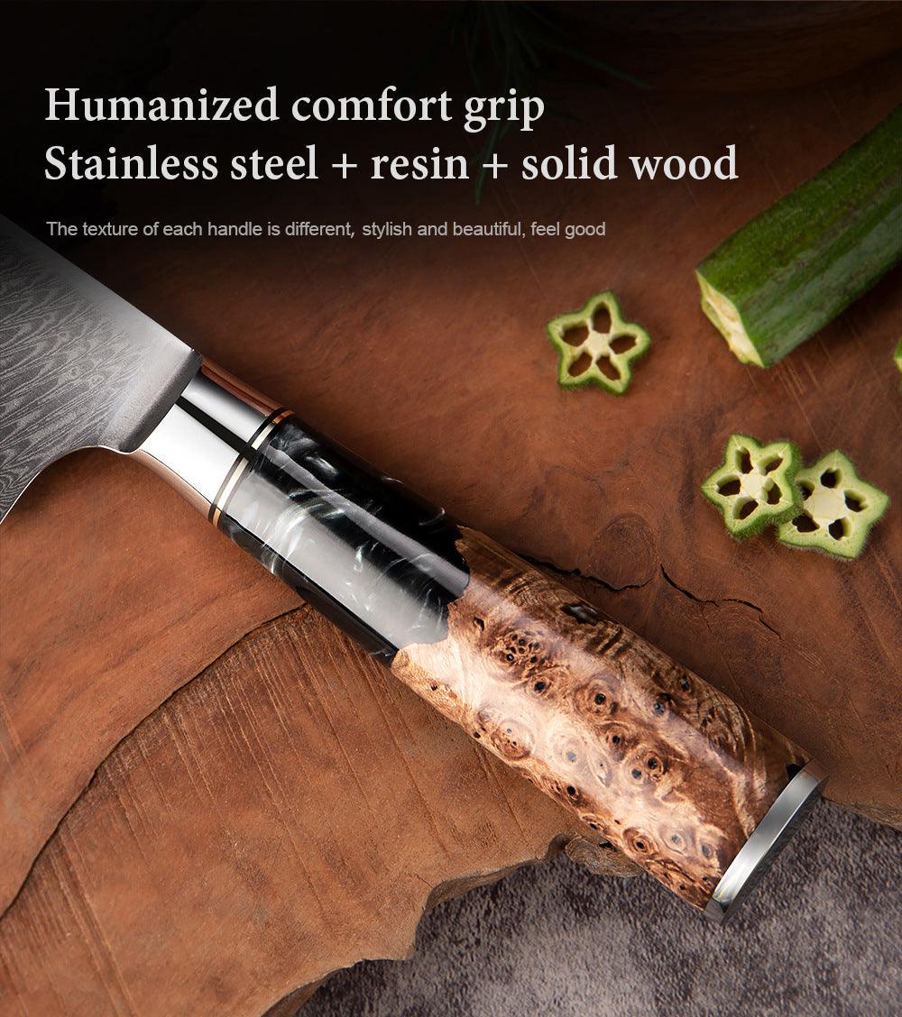 Hanikamu VG10 Damascus Chef Knife Set