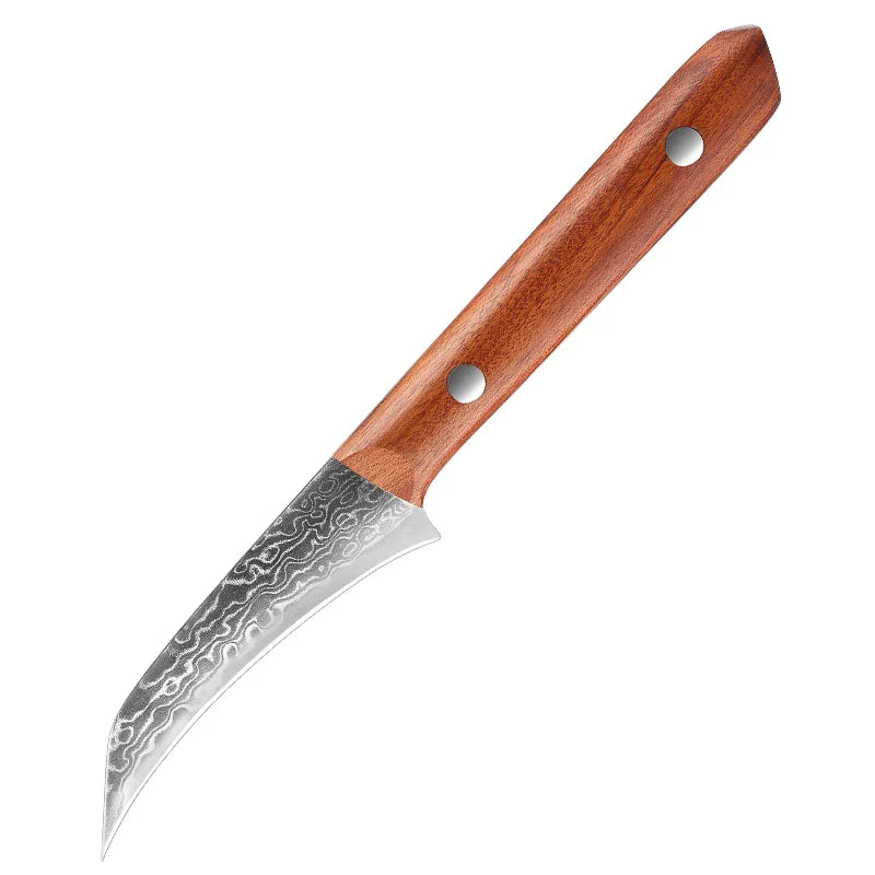 Horl Bird-Beak Paring Knife – 3.5” Damascus Stainless Steel