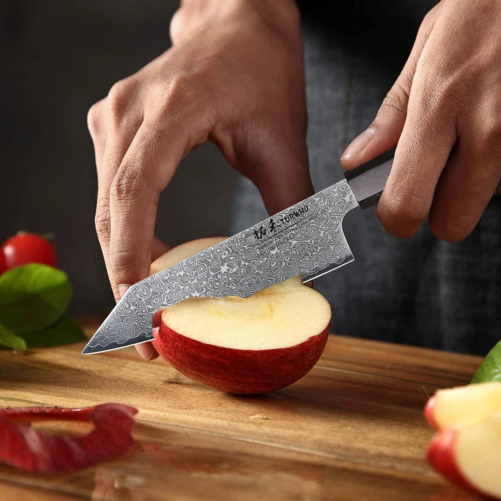 Horl 5” Hand-Forged Japanese Damascus Utility Knife