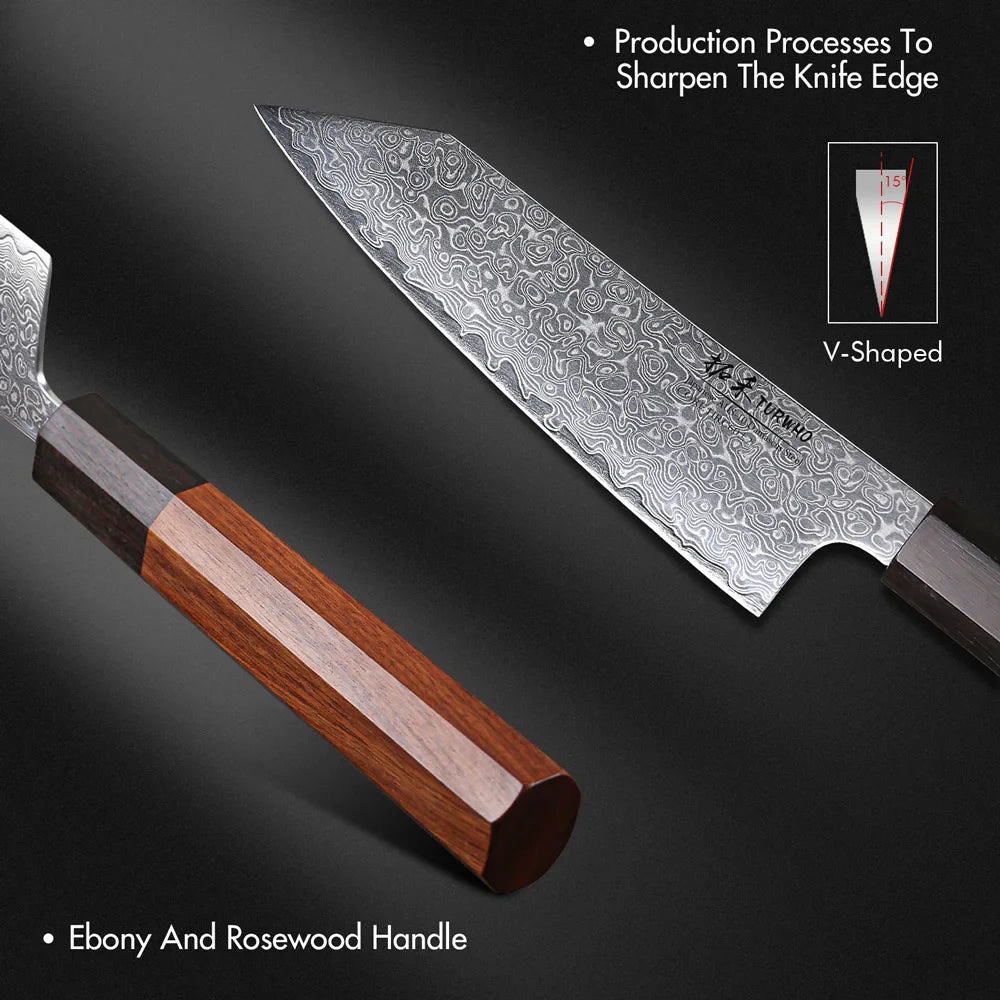 Horl 5” Hand-Forged Japanese Damascus Utility Knife