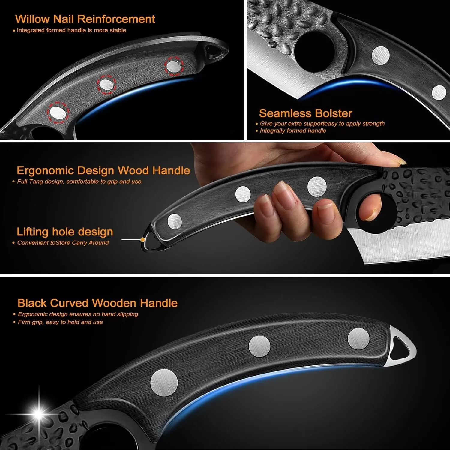 Japanese Kitchen Knife - Sharp All-Round - Perfect for Chefs & Home Cooking