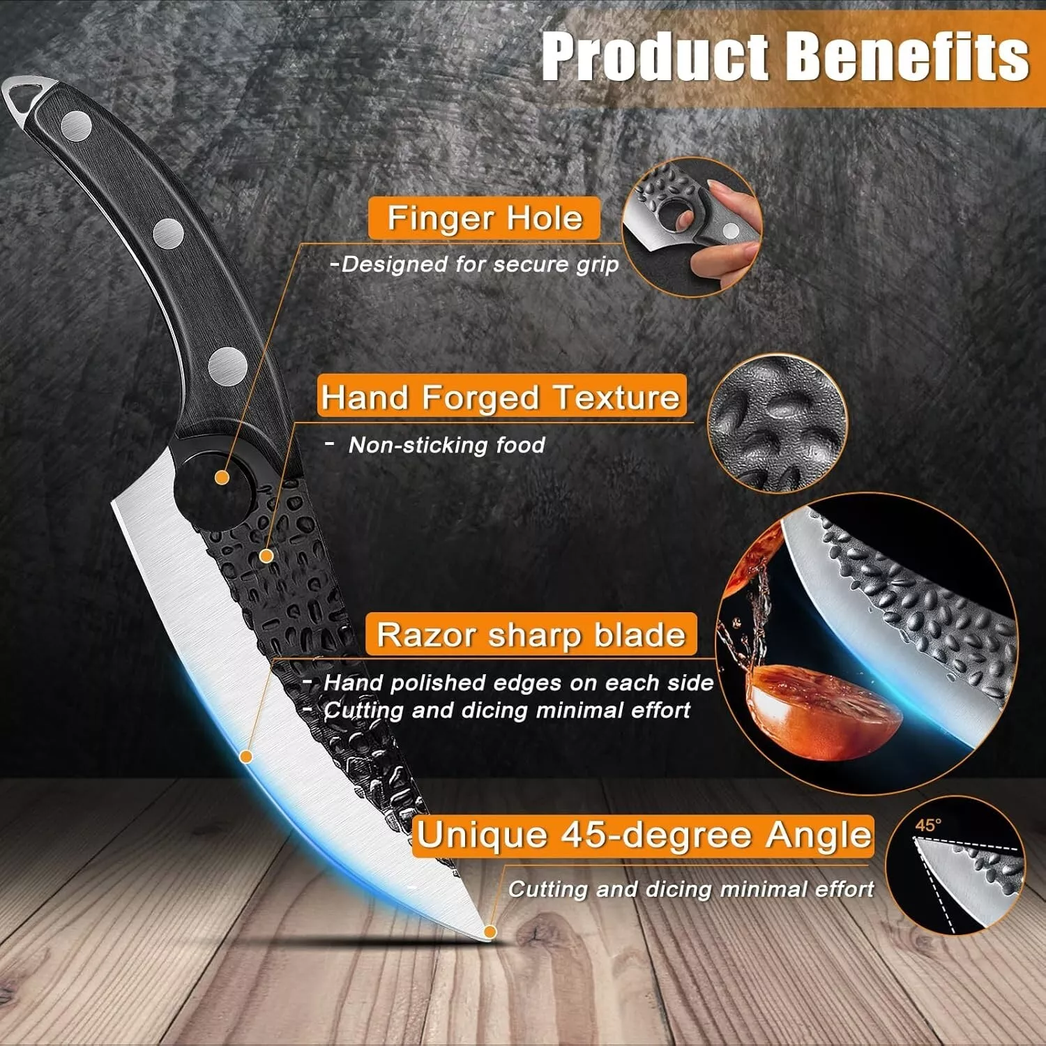 Japanese Kitchen Knife - Sharp All-Round - Perfect for Chefs & Home Cooking