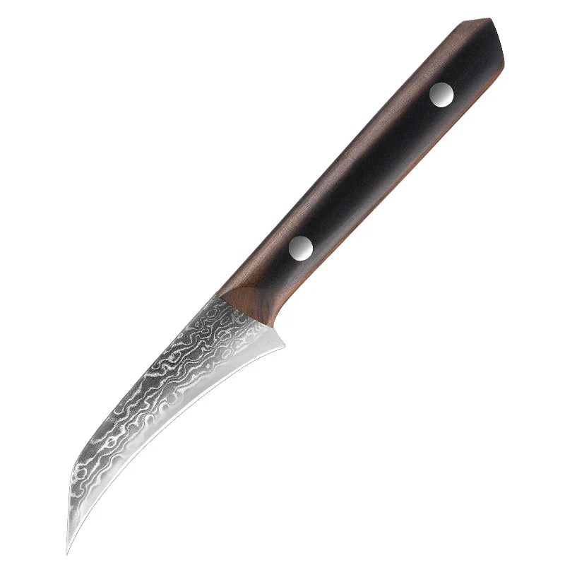 Horl Bird-Beak Paring Knife – 3.5” Damascus Stainless Steel