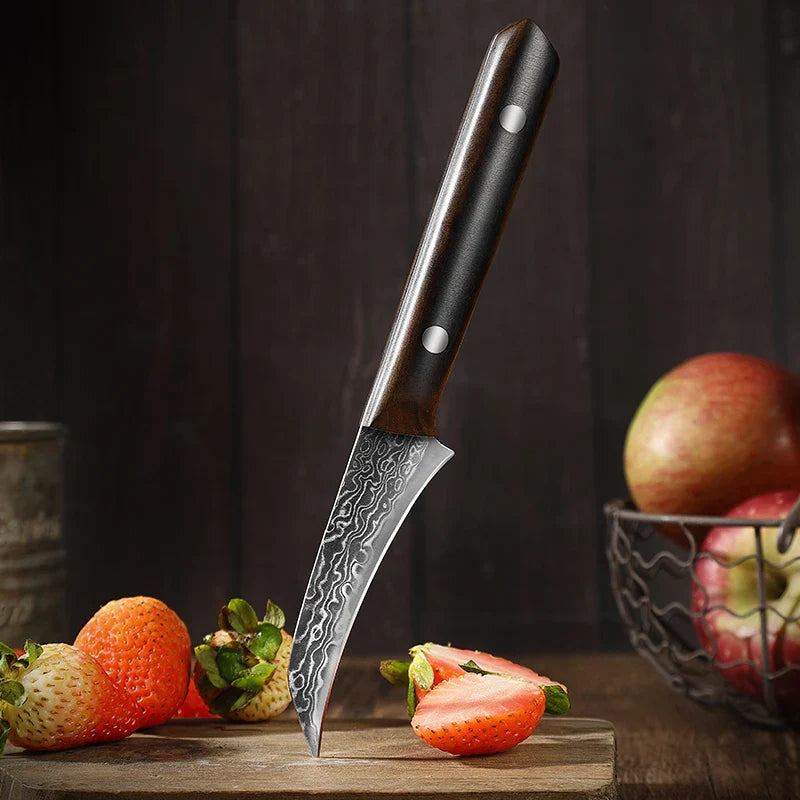Horl Bird-Beak Paring Knife – 3.5” Damascus Stainless Steel