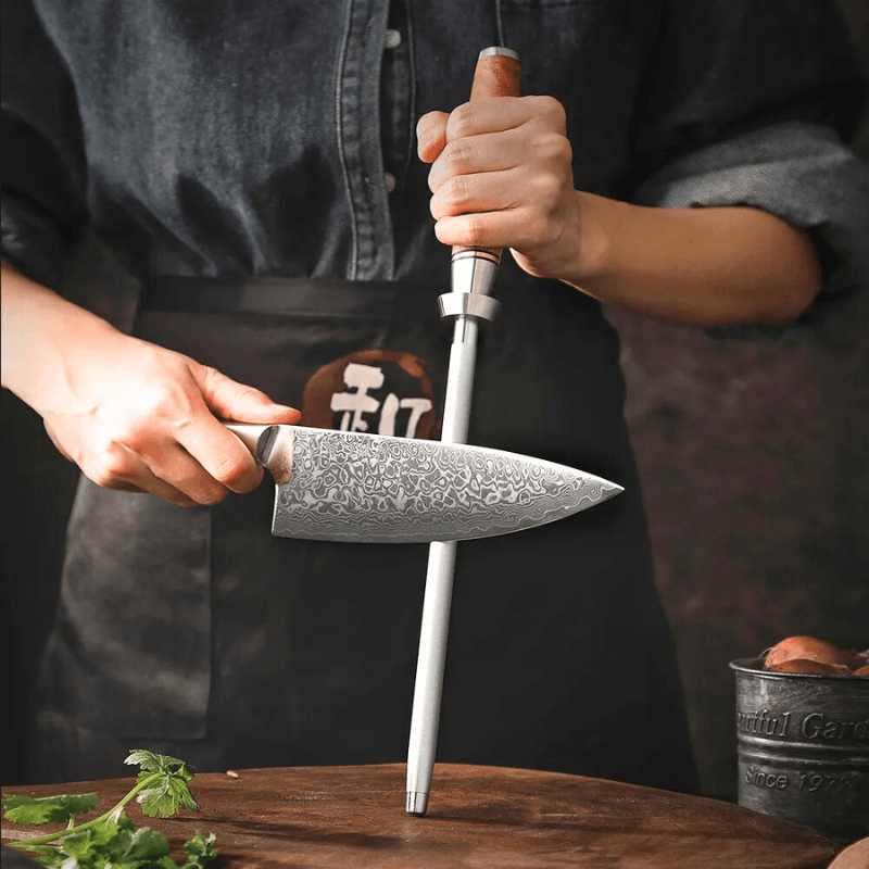 Chef's Emery Knife Sharpener Rod
