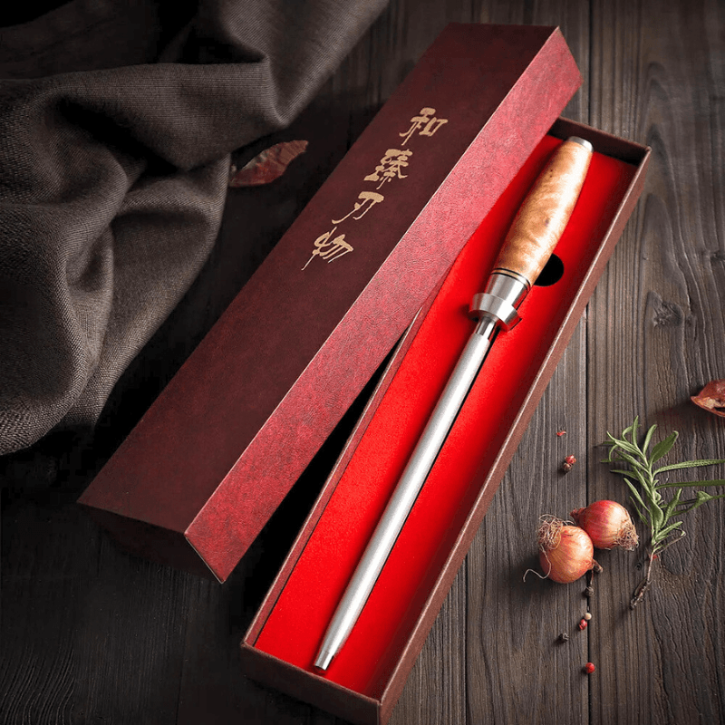 Chef's Emery Knife Sharpener Rod