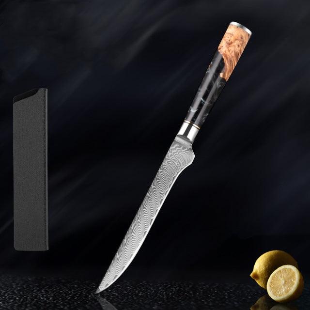 Hanikamu VG10 Damascus Chef Knife Set