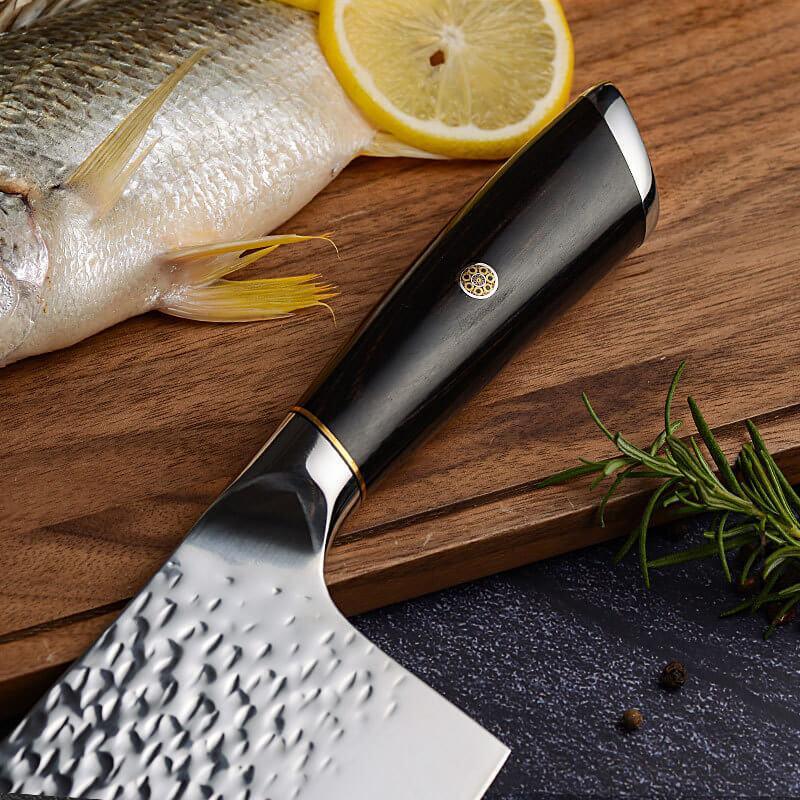 Chinese Meat Cleaver, Forged 7 Inch Cleaver Knife