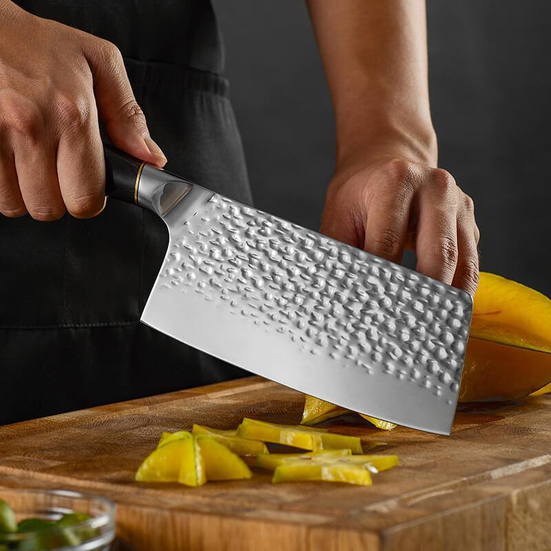 Chinese Meat Cleaver, Forged 7 Inch Cleaver Knife