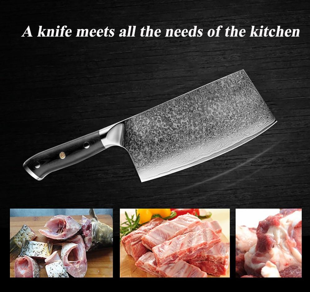 Damascus Steel Kitchen Chef Knife Set - Letcase