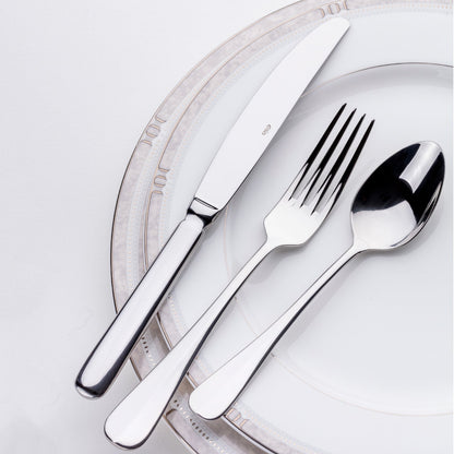 Avignon 44-piece stainless steel cutlery set for everyday use, ideal for home or commercial kitchens