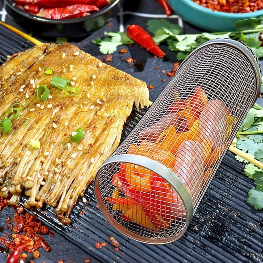 Grill Basket for Veggies BBQ, Non-Stick, 2-Piece