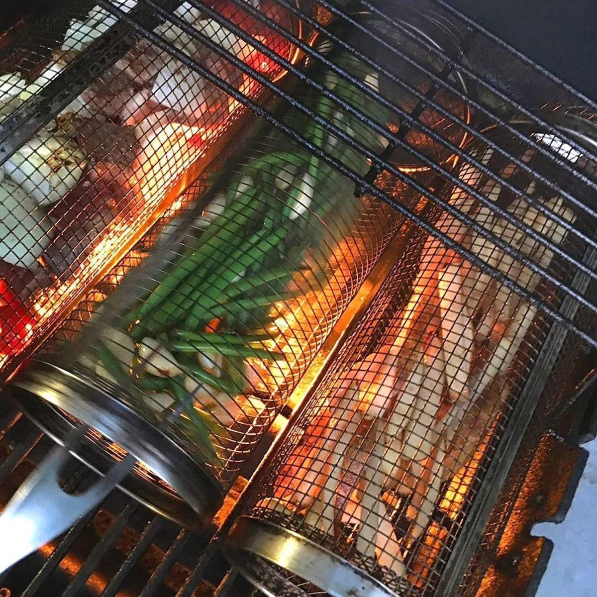 Grill Basket for Veggies BBQ, Non-Stick, 2-Piece