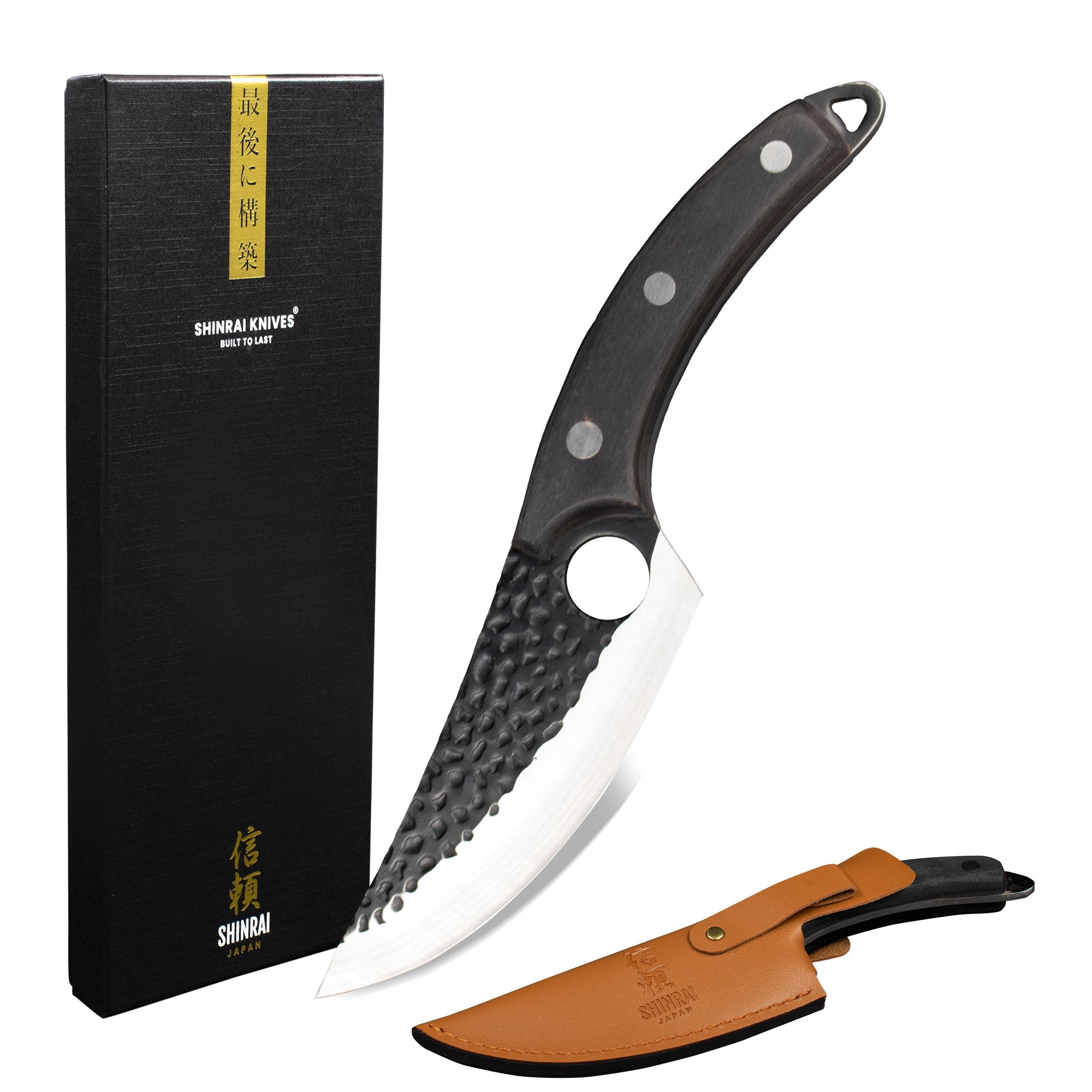 Universal Chef's Knife with Holster - Black