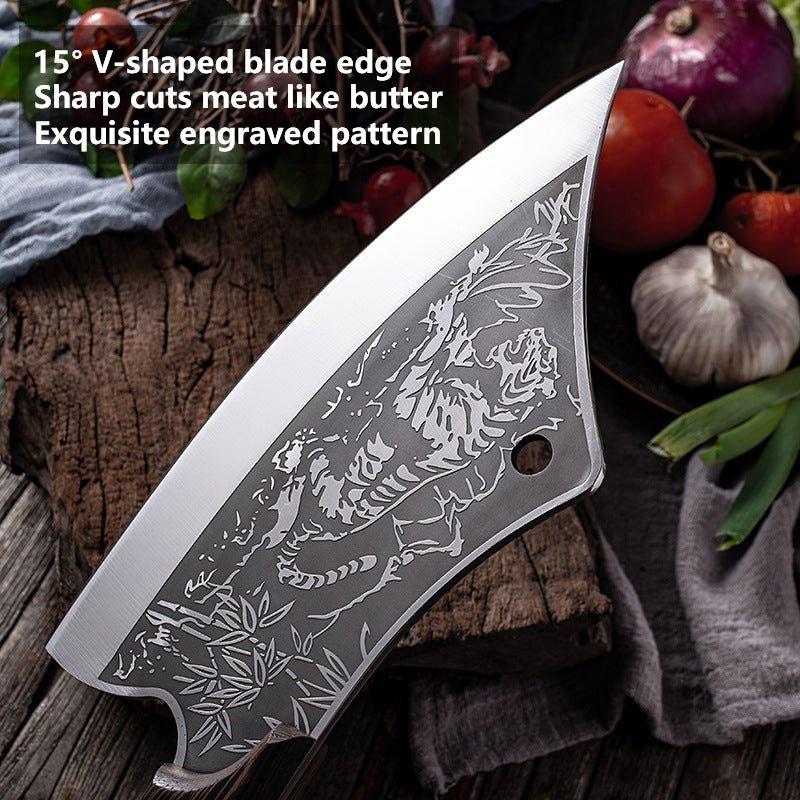 Heavy Duty Meat Cleaver 8" Hand Forged Butcher Knife