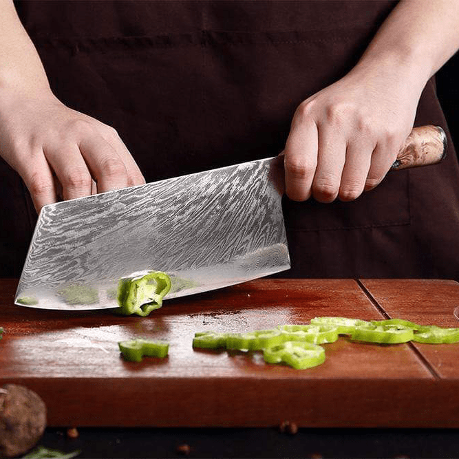 Japanese Damascus Steel Kitchen Knife Set With Resin Handle