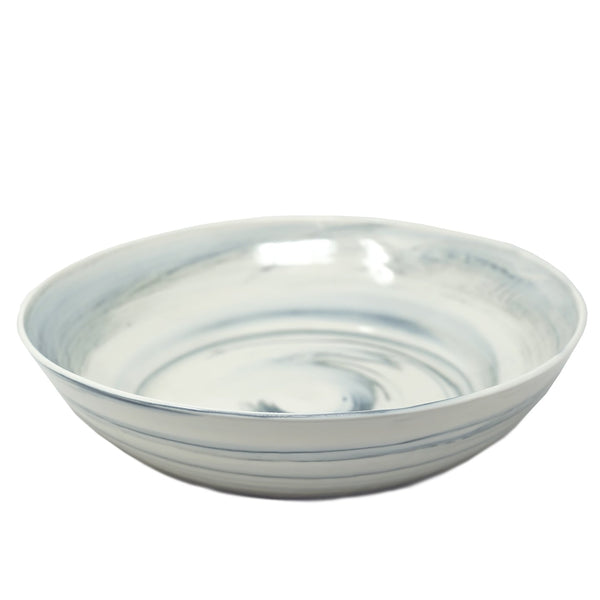 Mihaly Herczeg 36cm wide ceramic bowl in Poivre, modern kitchenware design.