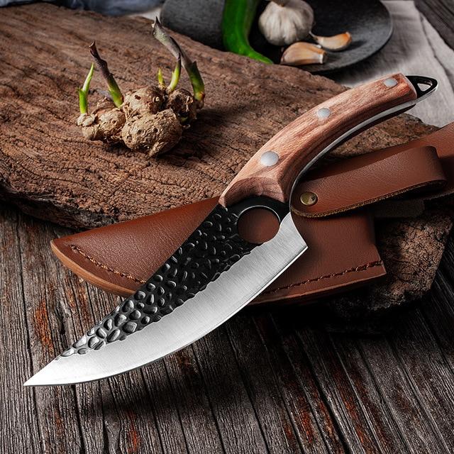 Huusk - Jараnеѕе Handmade Kitchen Knife with Leather Case
