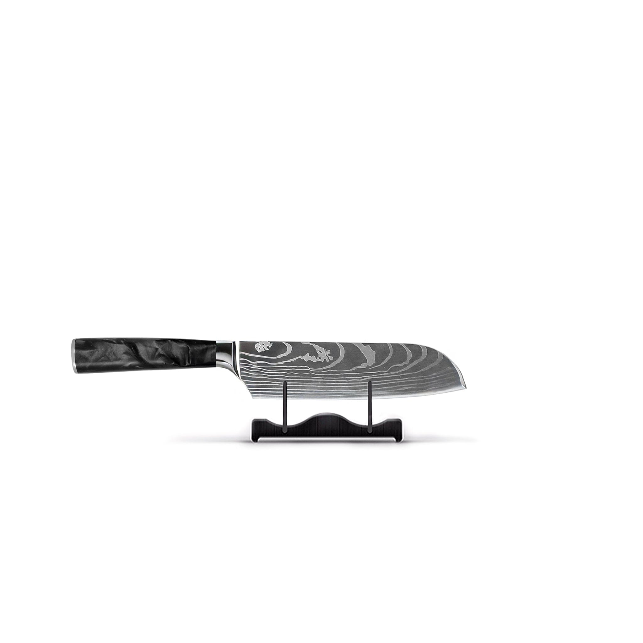 Shinrai Knives - Damascus Print Onyx Epoxy 9-delige Messenset Messenset Shinrai Knives 
