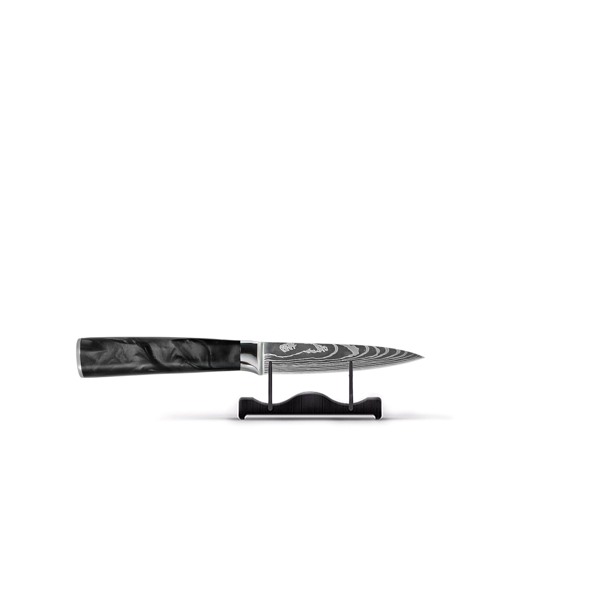 Shinrai Knives - Damascus Print Onyx Epoxy 9-delige Messenset Messenset Shinrai Knives 
