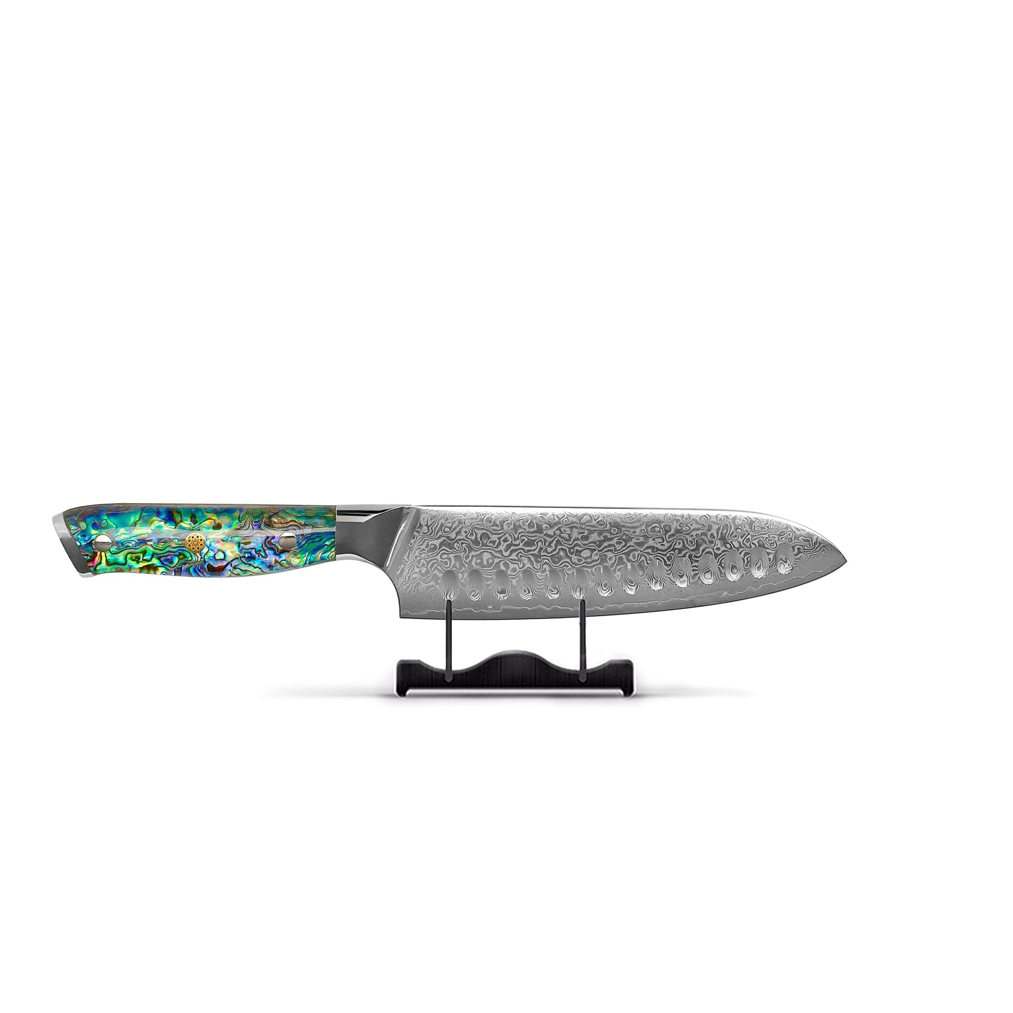 Shinrai Knives - Parelmoer Jewels 5-delige Messenset + Messenblok Stans Messenset met blok Shinrai Knives 