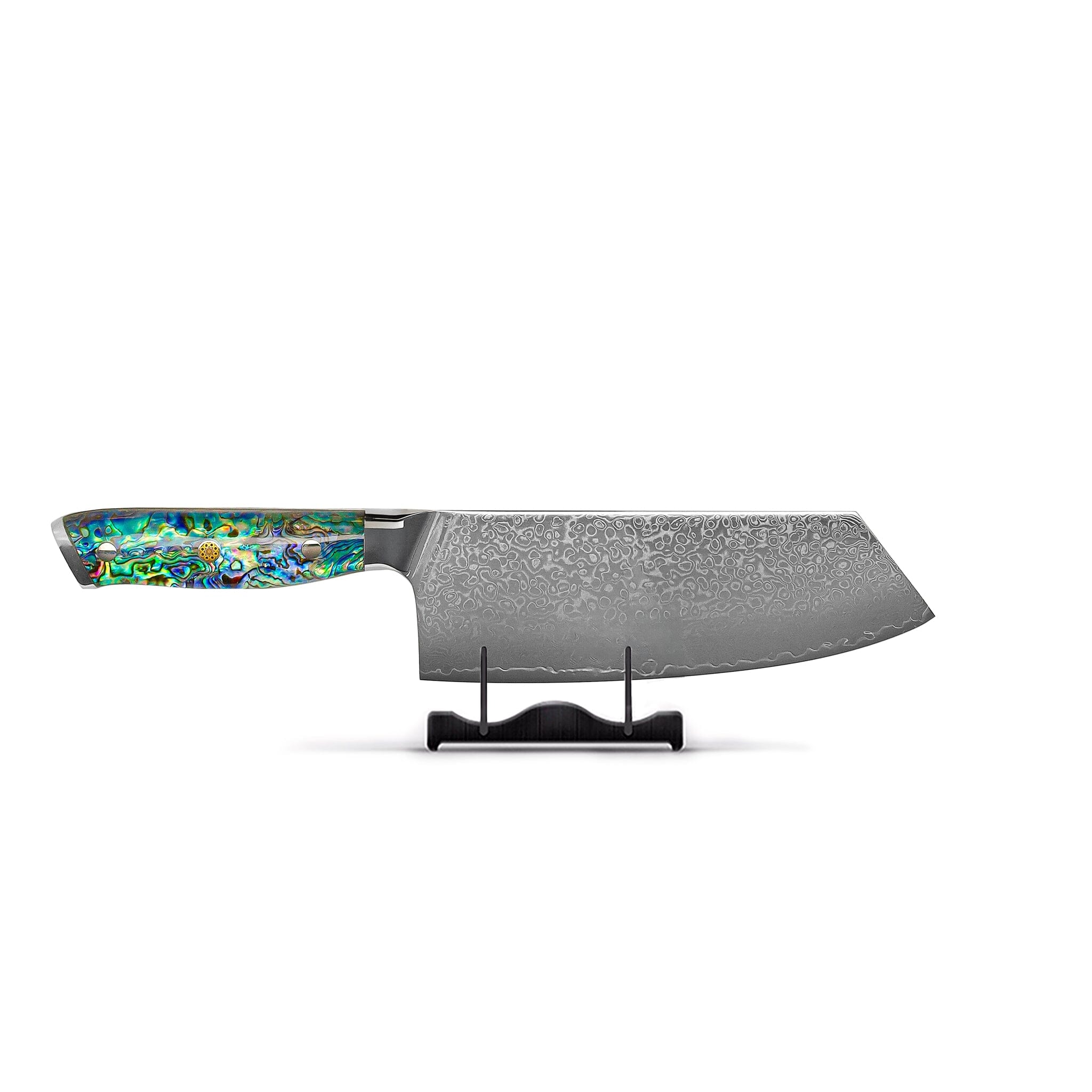 Shinrai Knives - Parelmoer Jewels Serie 5-delige Damascus Messenset Messenset Shinrai Knives 